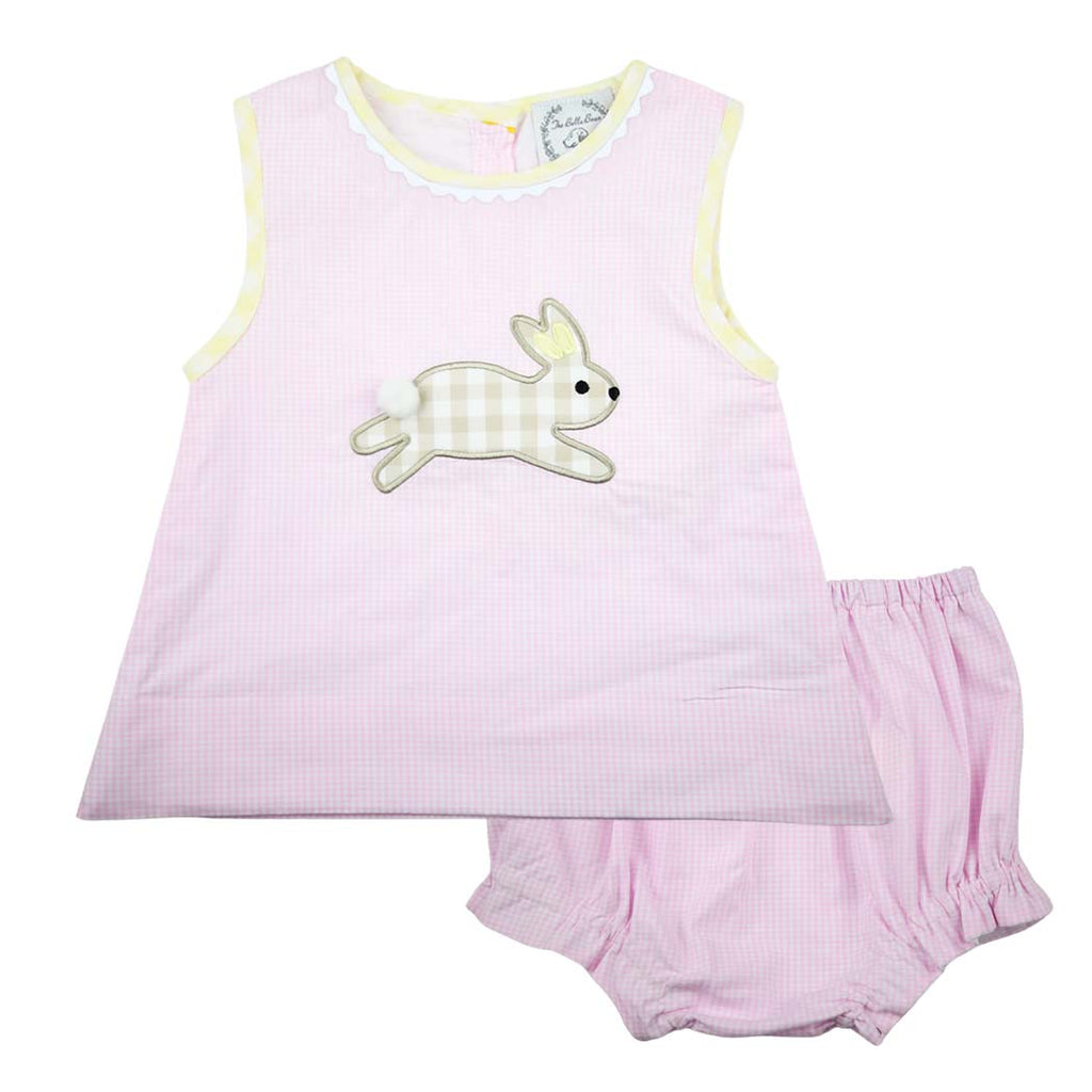 Holly Bea Bubble Pier Party Pink with Bunny and Bows Embroidery main image 0