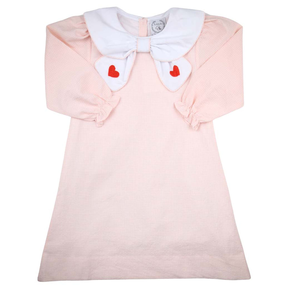 Bless Your Heart V-Neck Dress in Neon Fuchsia