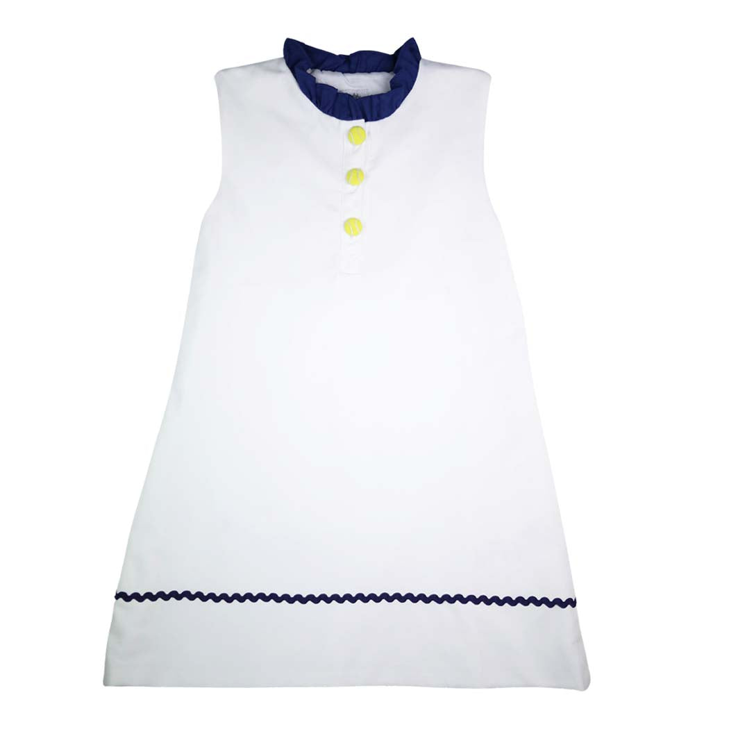 White Tennis Sleeveless Dress