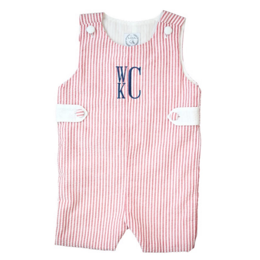 Connor Seersucker Shortall in Red