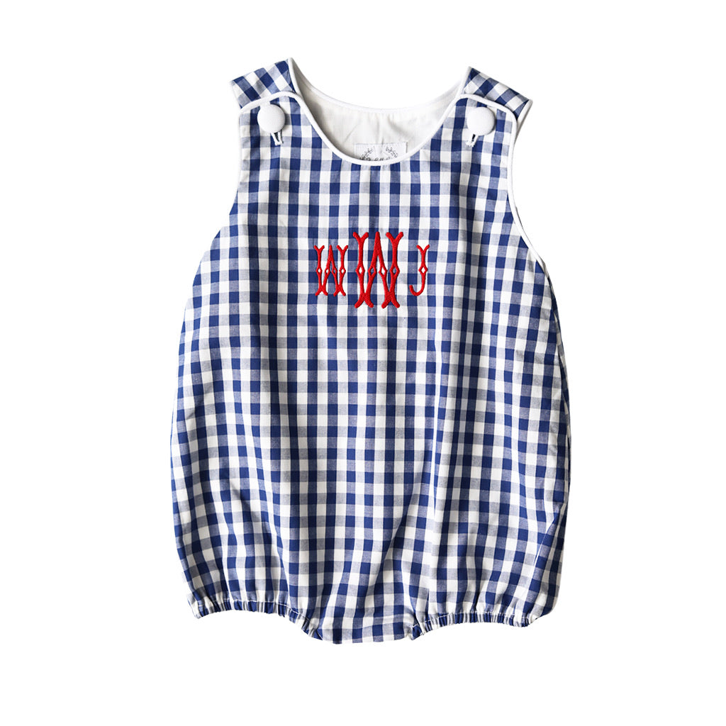 Bailey Summer Bubble in Navy Gingham
