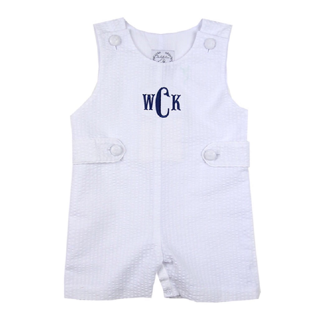 Connor Seersucker Shortall in White