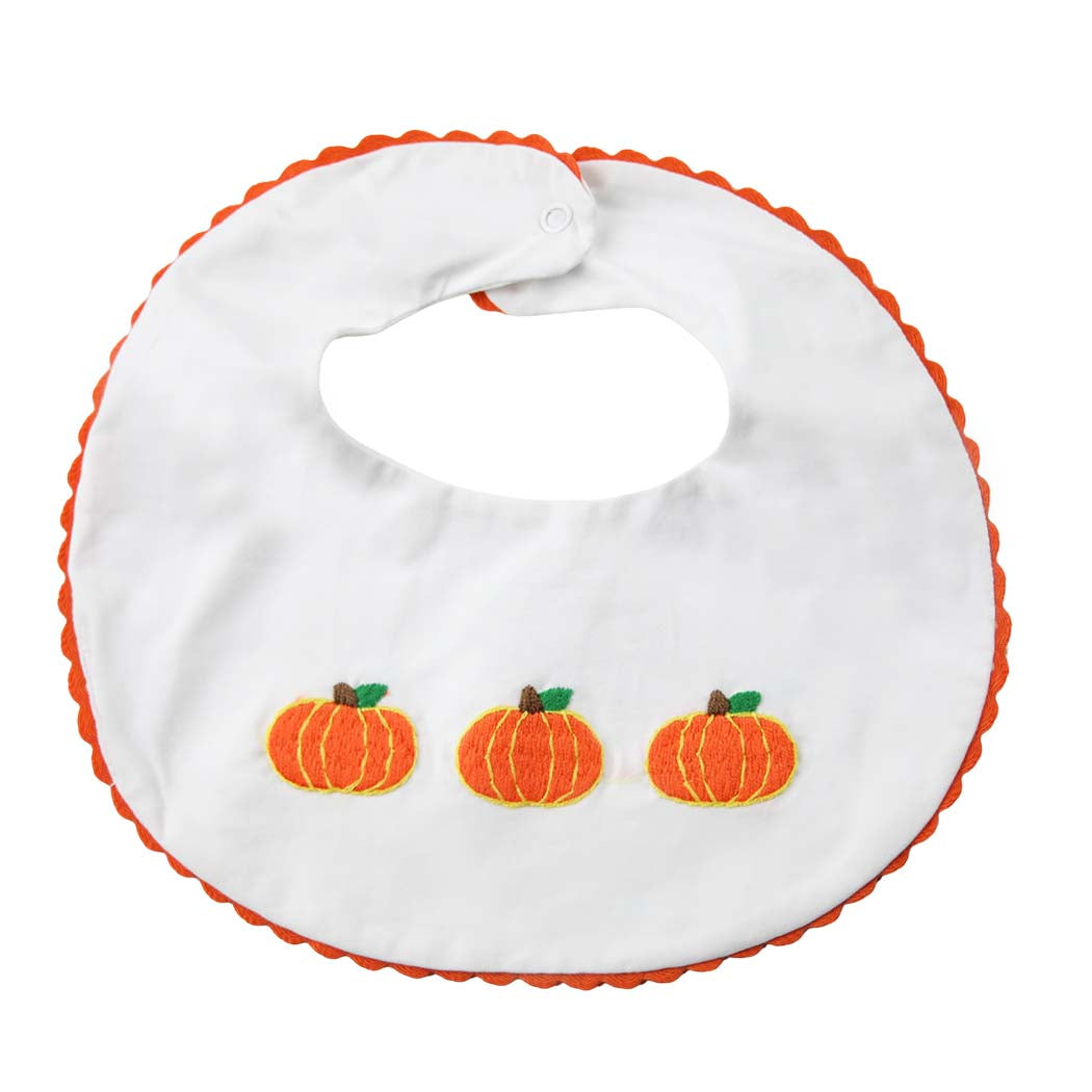 Pumpkin Ric-Rac Bib