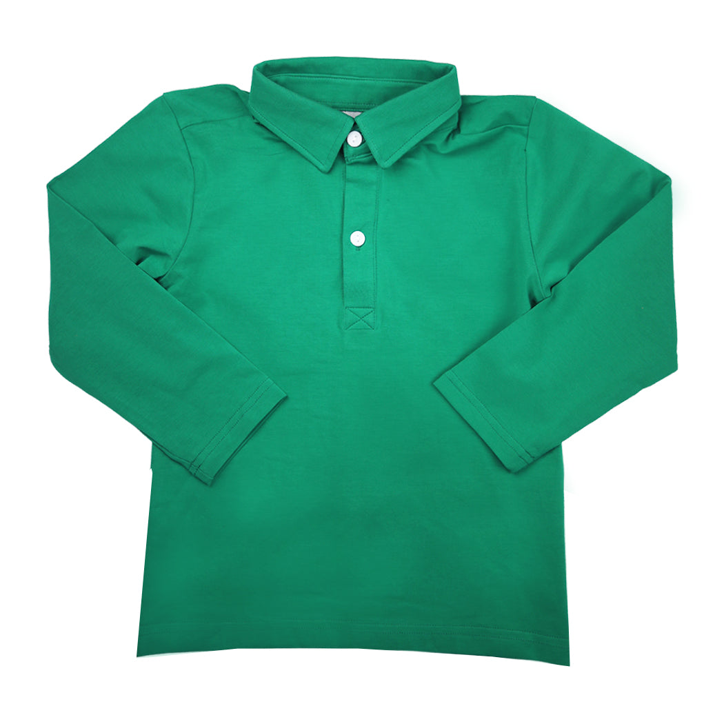 Green Jack Classic Long-Sleeve Polo
