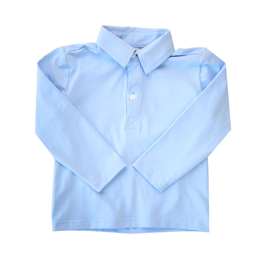Light Blue Jack Classic Long-Sleeve Polo