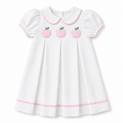 Pretty in Pink Gingham Apple Dress