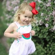 Pink Watermelon Scalloped Bubble