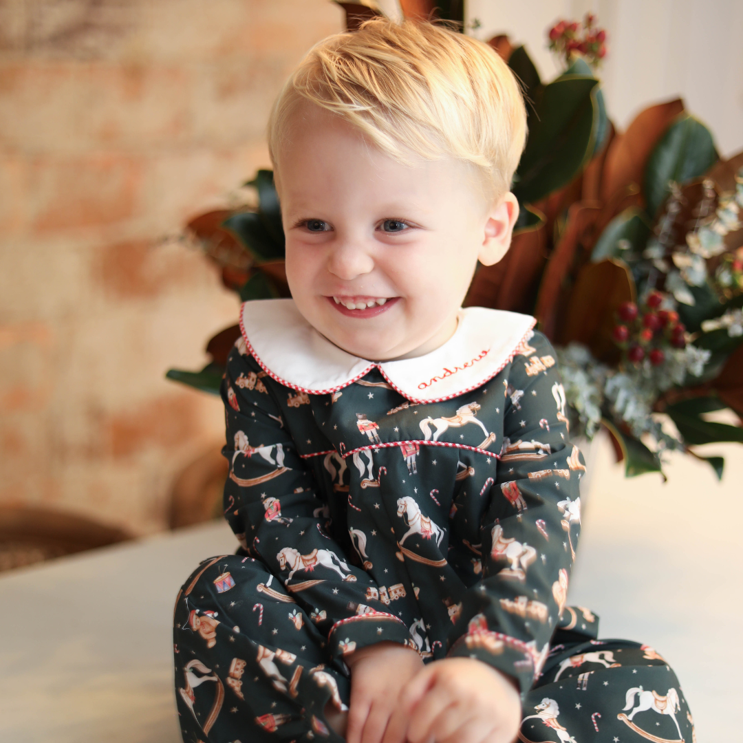 Christmas Rocking Horse Romper