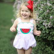 Pink Watermelon Scalloped Bubble