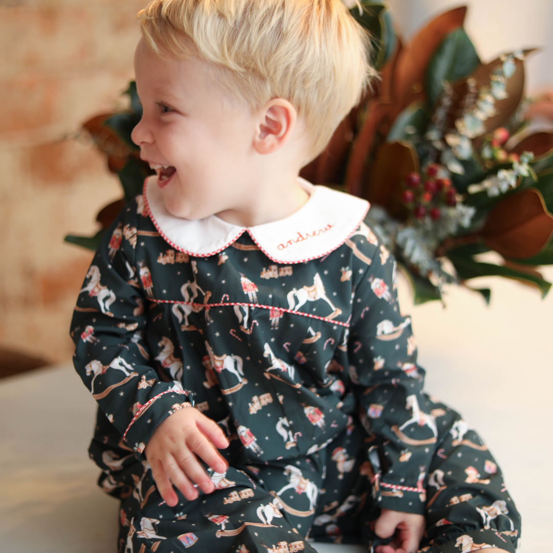 Christmas Rocking Horse Romper