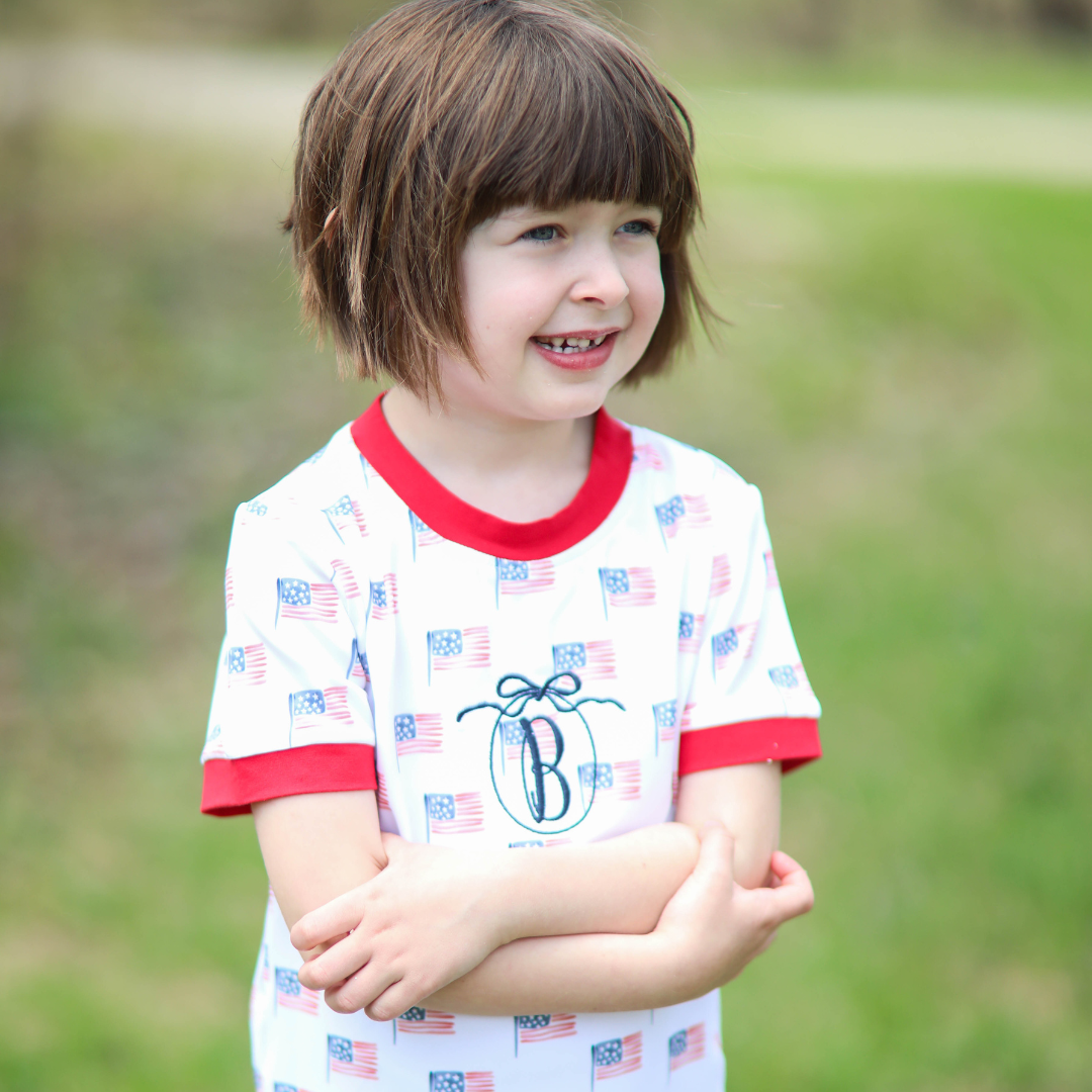 Unisex Patriotic Flag Loungewear Set