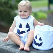 Blue Boo-Tastic Jack-O-Lantern Bubble