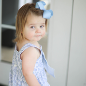 Blue Floral Bow Bubble