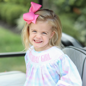 Birthday Girl Rainbow Plaid Bloomer Set
