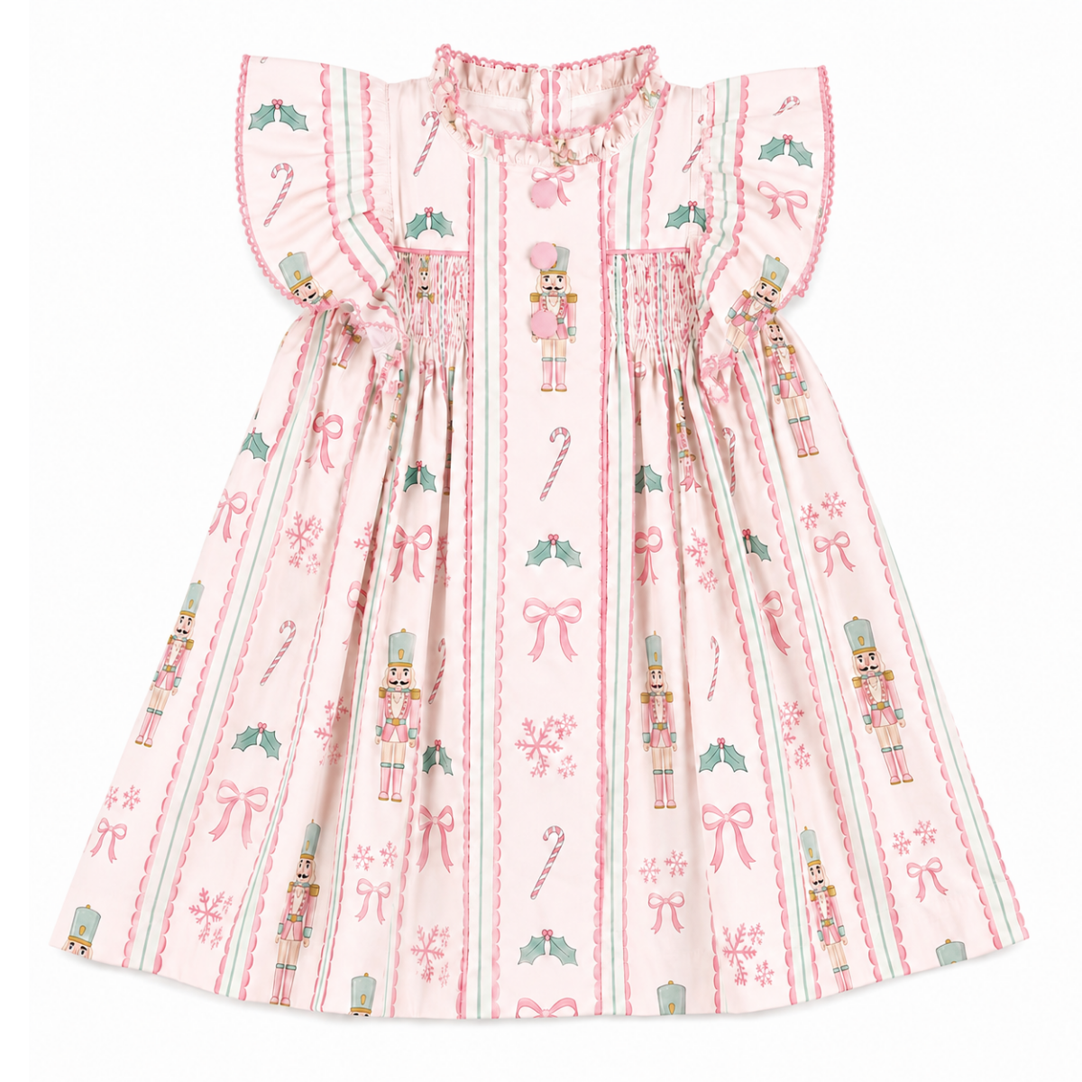 Smocked Christmas Nutcracker Dress