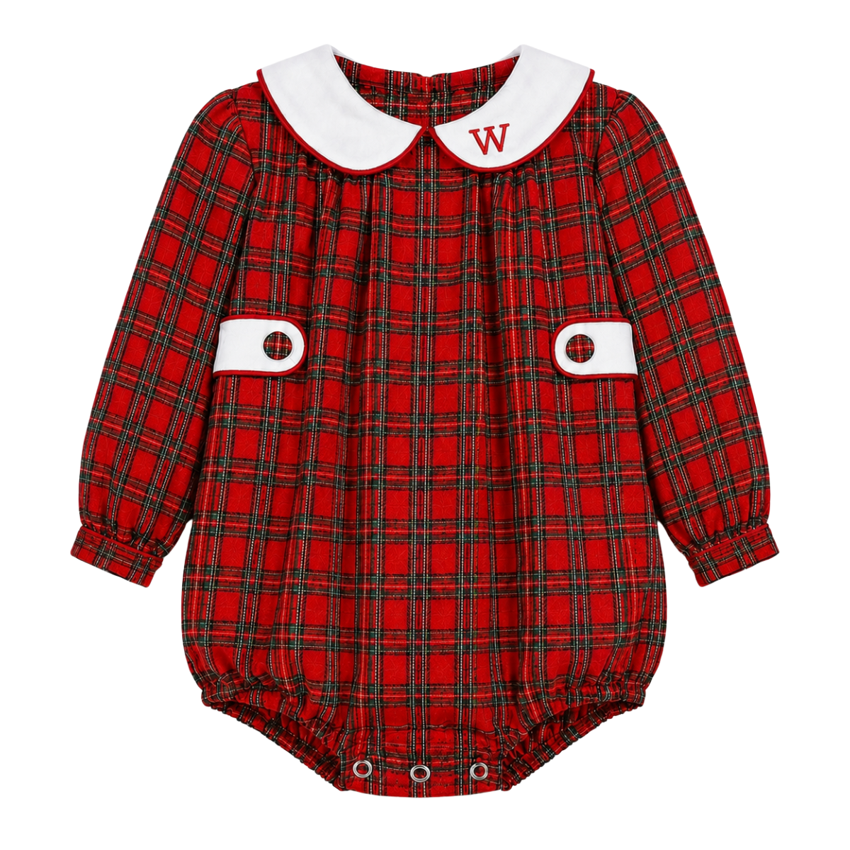 Christmas Red Tartan Bubble