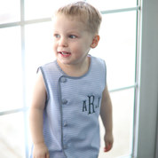 Blue Windowpane Swing Set