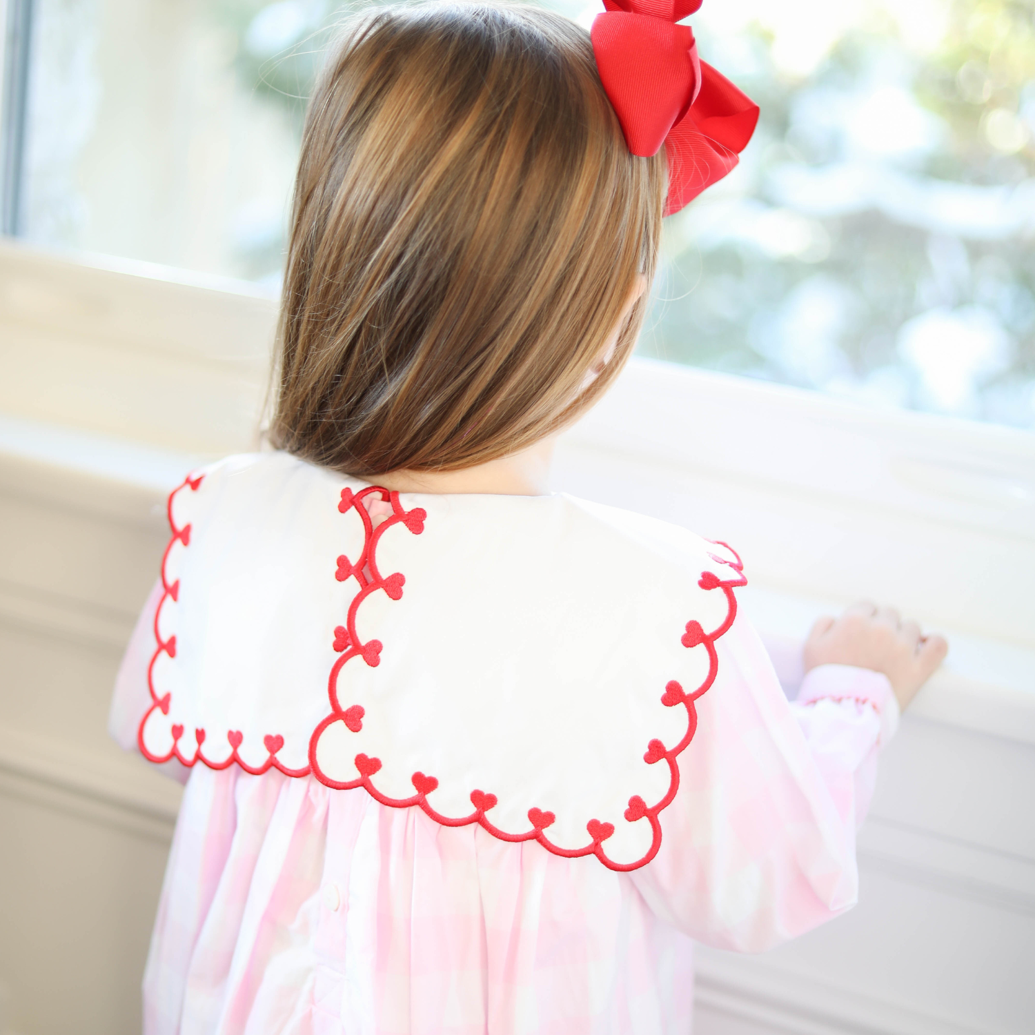 Pink Gingham Heart Dress