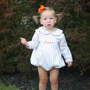 Autumn Khaki Gingham Unisex Bubble
