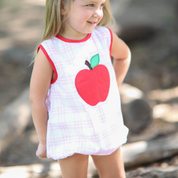 Sissy Pink Plaid Apple Bubble