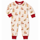 Christmas Santa Puppies Zippy Loungewear