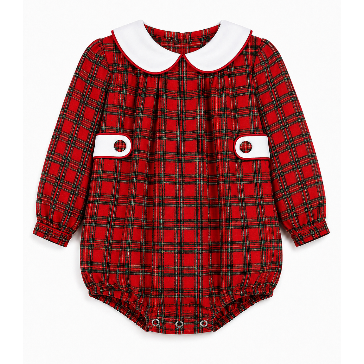 Christmas Red Tartan Bubble