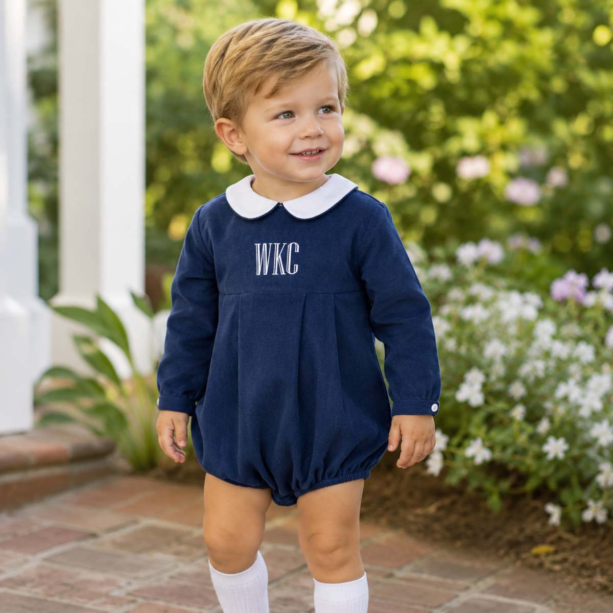 Navy Corduroy Bubble