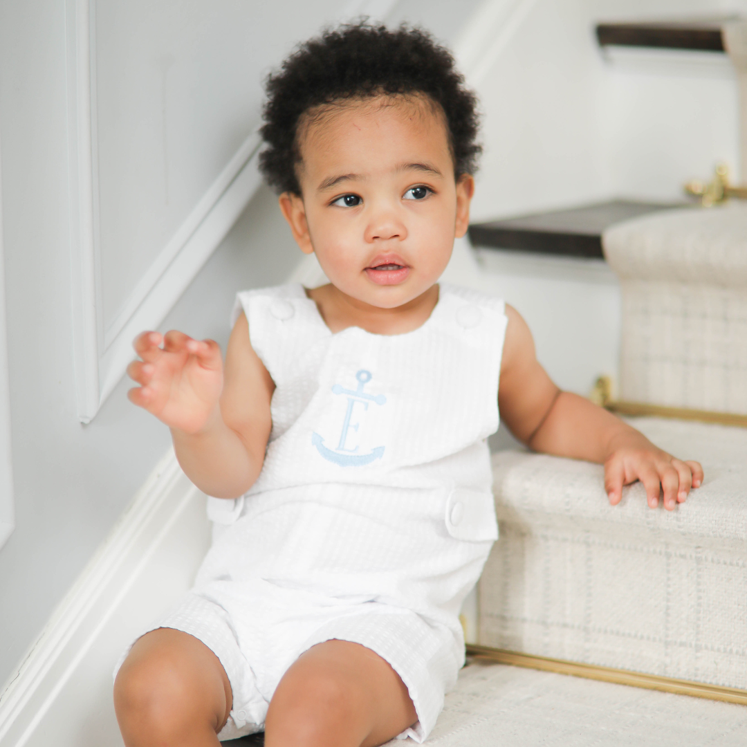 Connor Seersucker Shortall in White