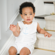 Connor Seersucker Shortall in White