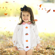Thanksgiving Girls Khaki Gingham Bubble