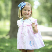 Pink Gingham Bloomer Set