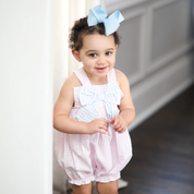 Plaid Bow Bubble Sunsuit