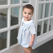 Easter Blue Gingham Bunny Bubble
