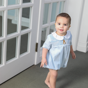 Easter Blue Gingham Bunny Bubble