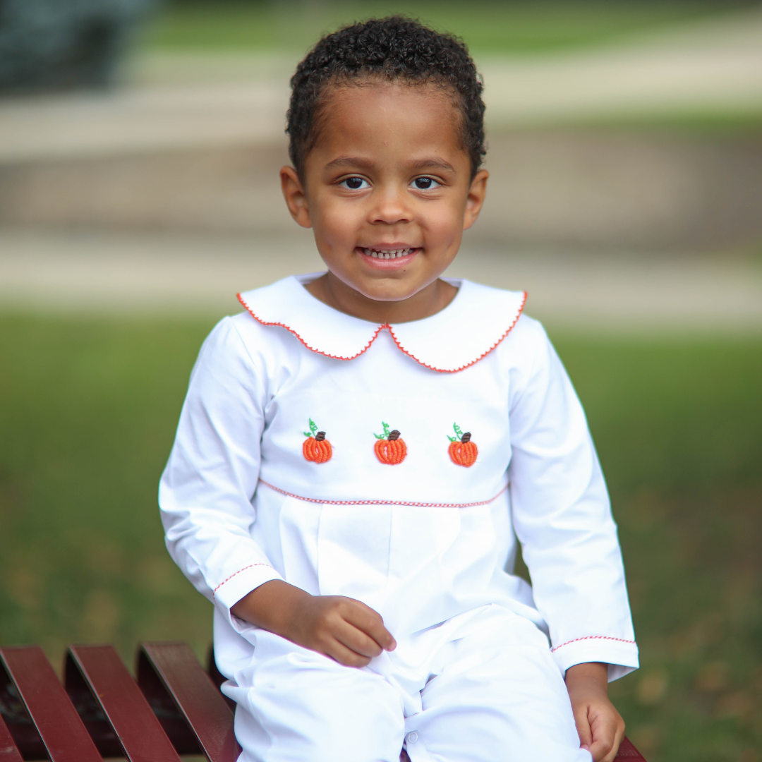 Classic Unisex Pumpkin Romper