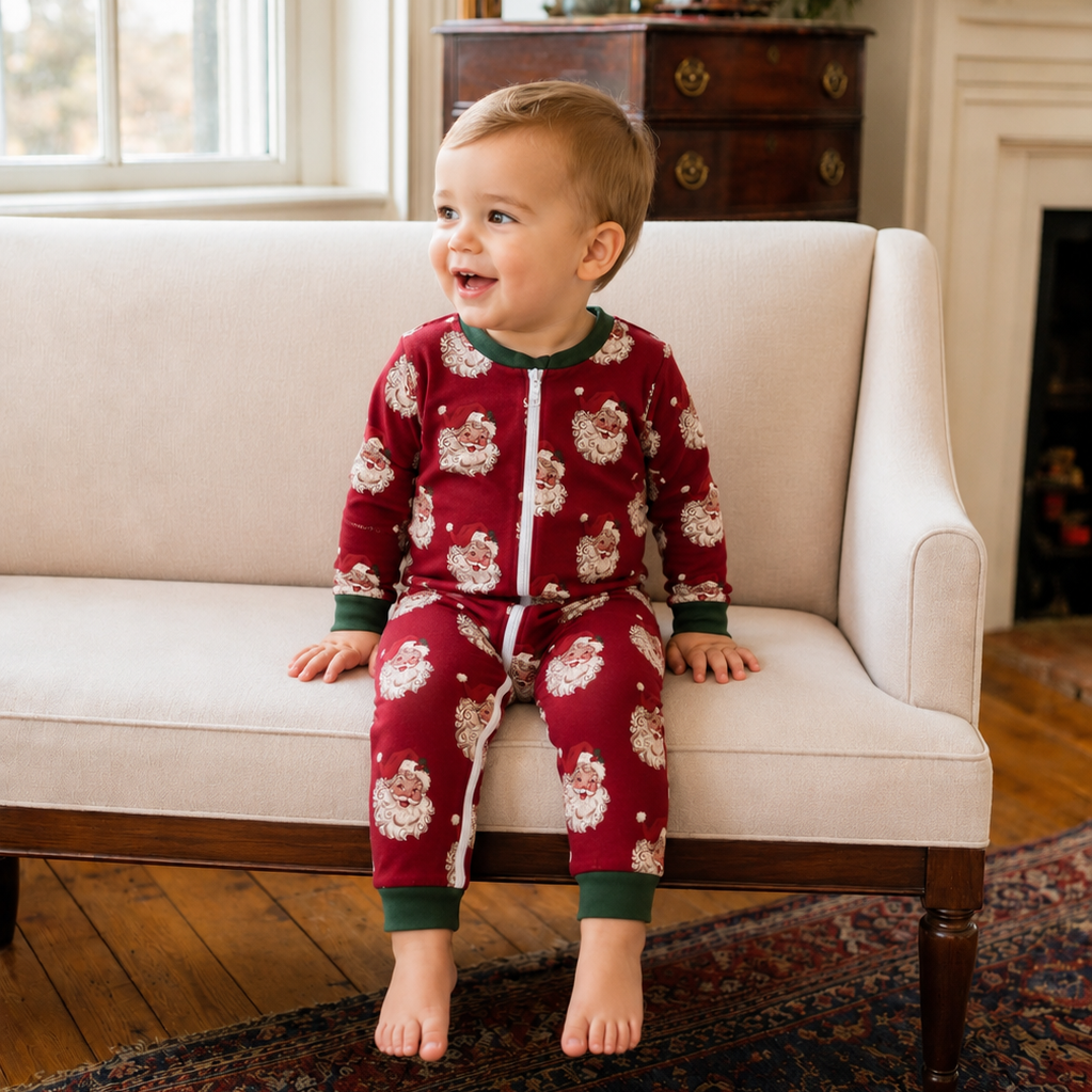 Christmas Vintage Santa Zippy Loungewear