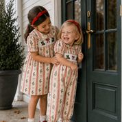 Christmas Smocked Holly Dress