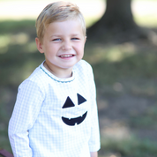 Blue Boo-Tastic Jack-O-Lantern Bloomer Set