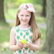 Green Apple Print Dress
