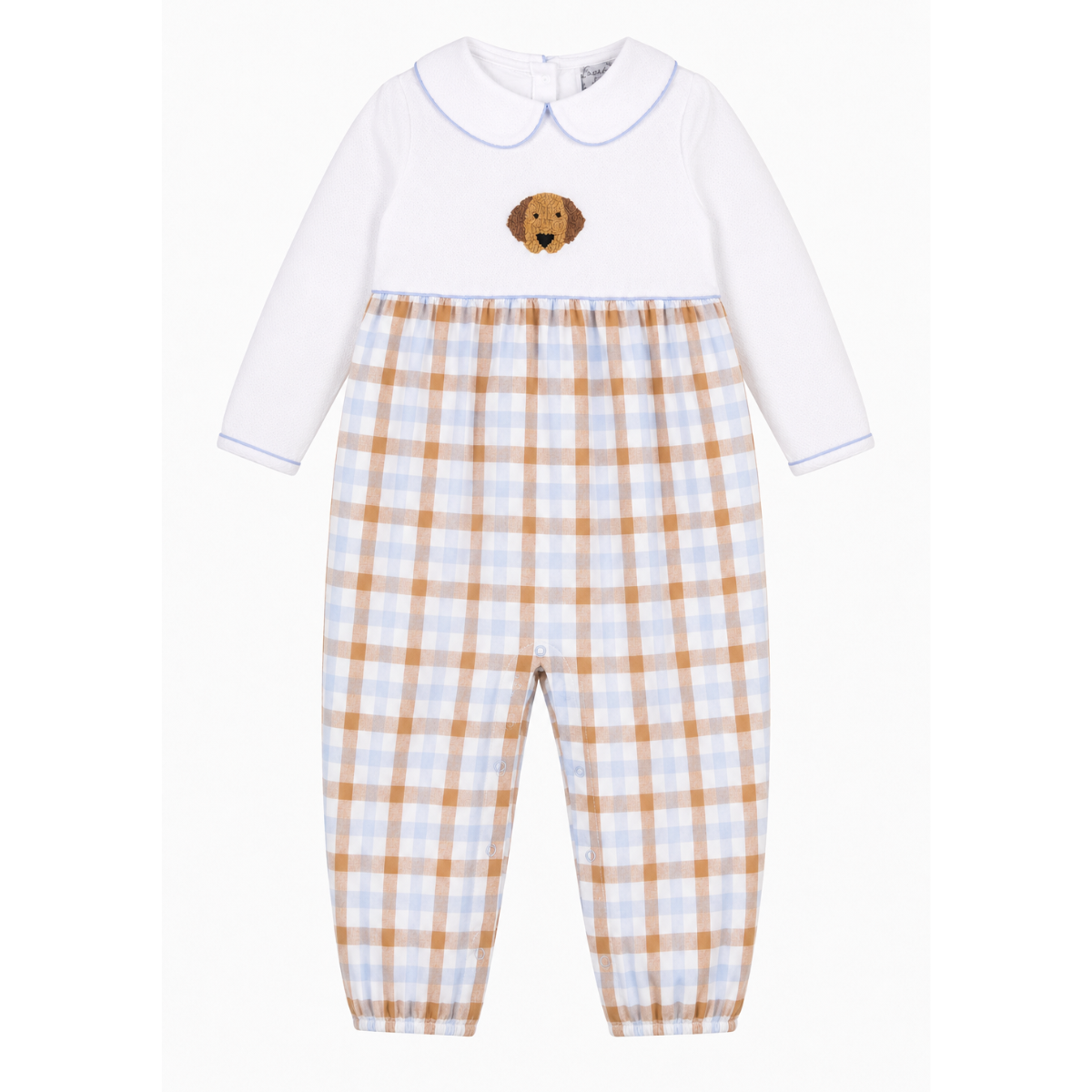 Plaid Puppy Romper