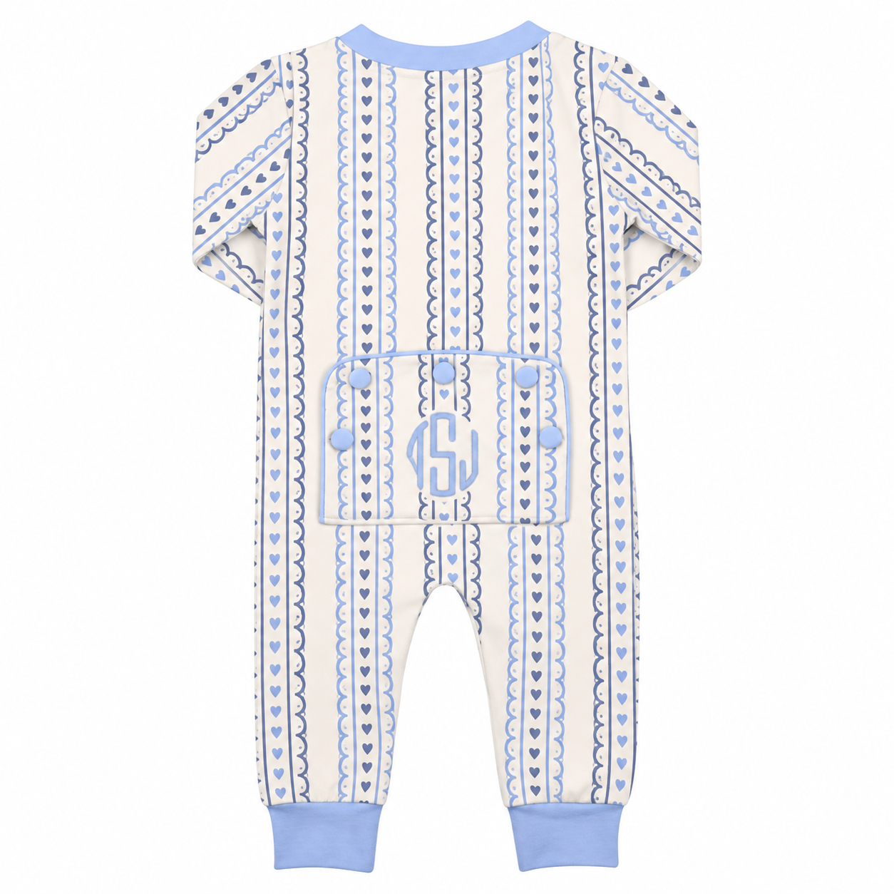 Valentine's Day Blue Hearts Zippy Loungewear
