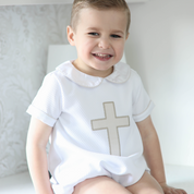 White Unisex Easter Cross Bubble