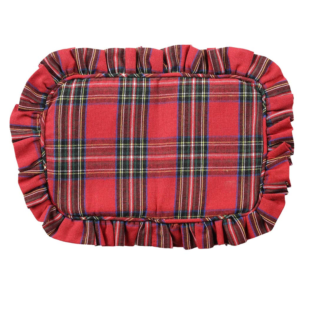 Red Tartan Catch-all Zipper Pouch