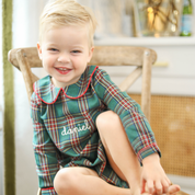 Christmas Green Tartan Bubble