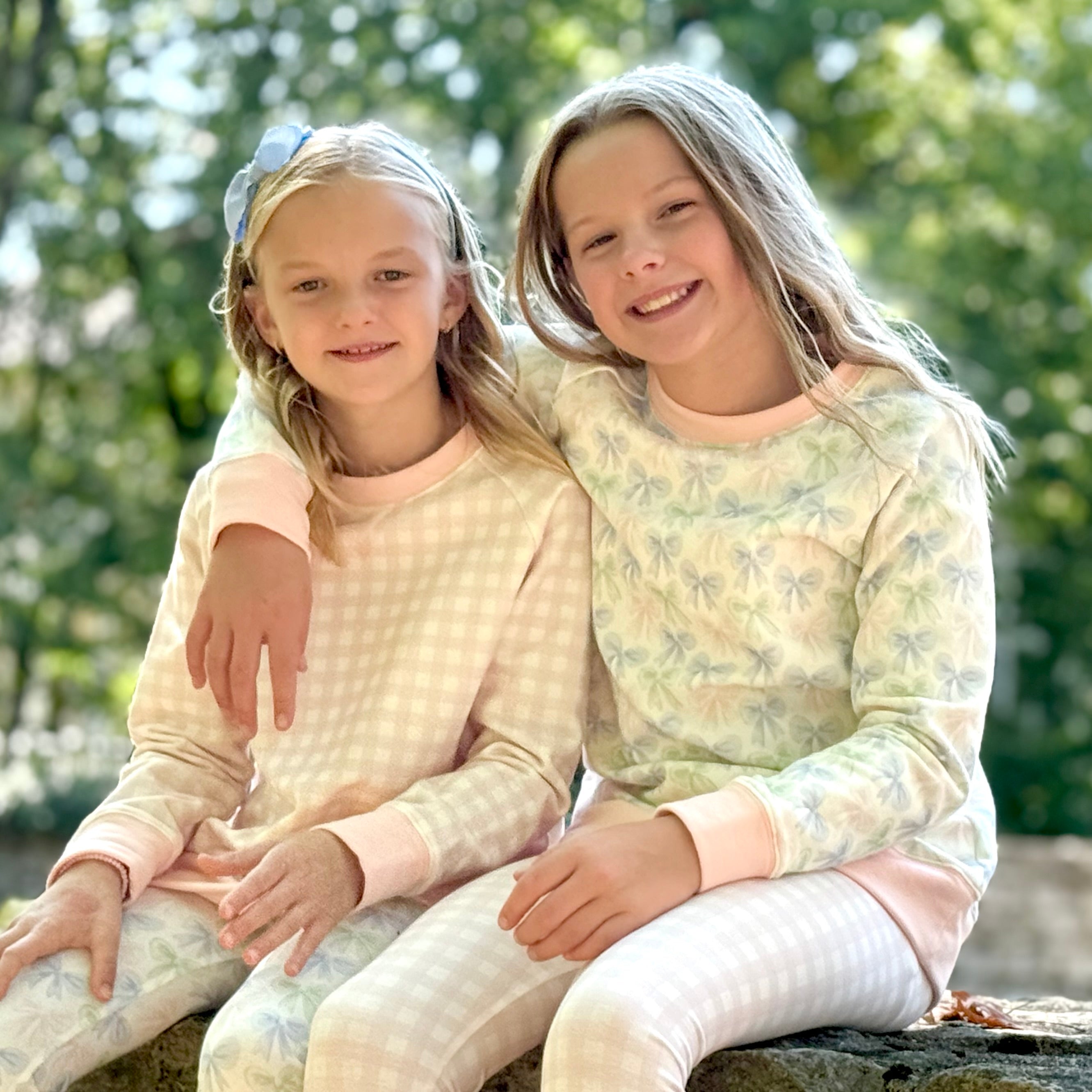 Baby Pink Gingham Sweatshirt