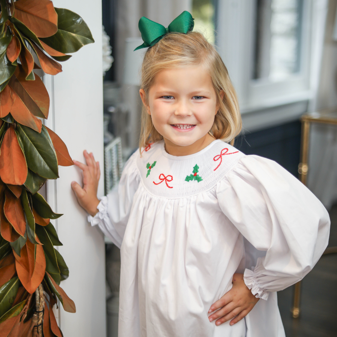 Smocked Holly Dress