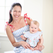 Annie Smocked Floral Bubble