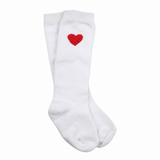 White Socks with Red Heart