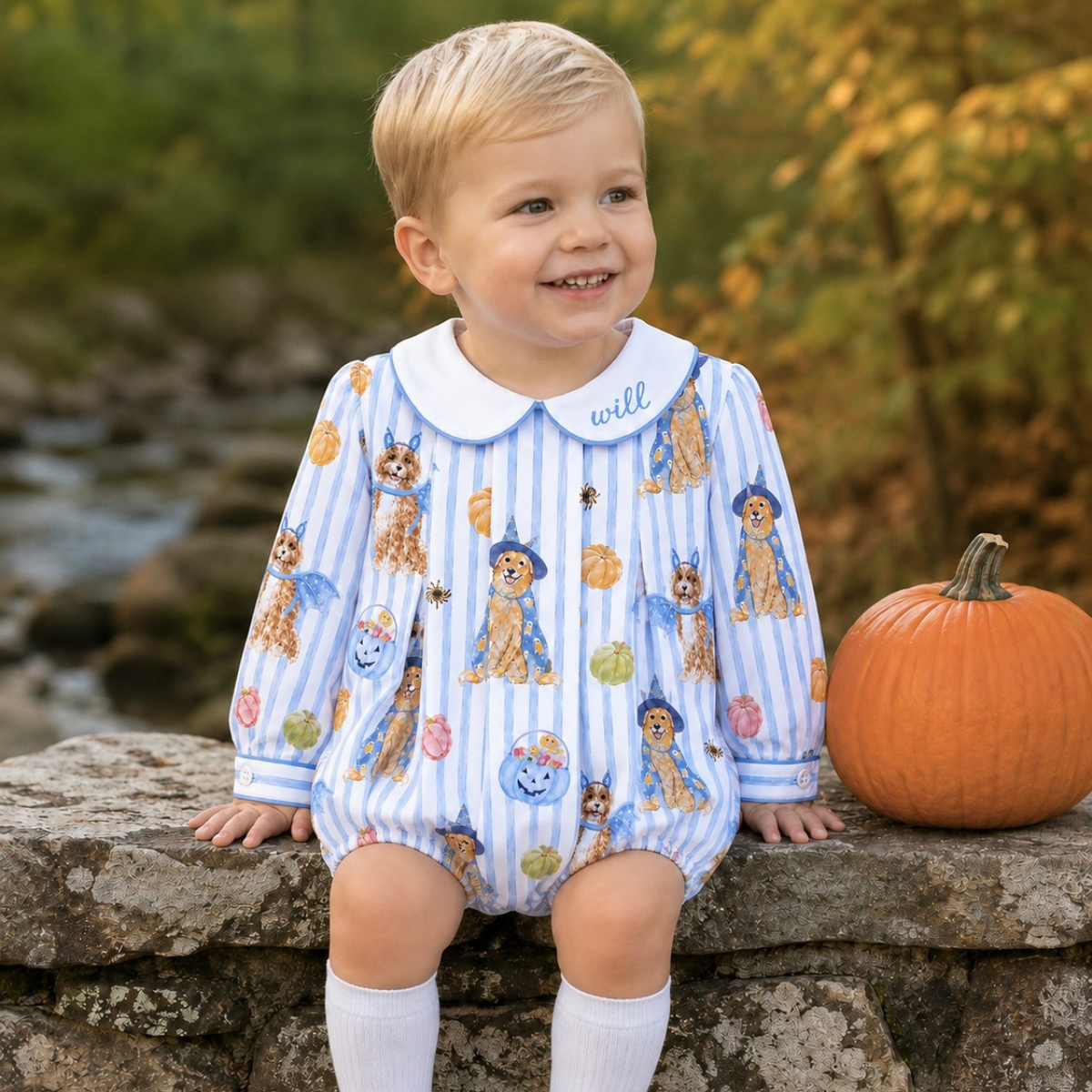 Boys Halloween Puppy Bubble