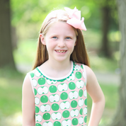 Green Apple Print Dress